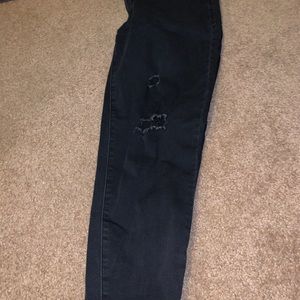 Black ripped jeans